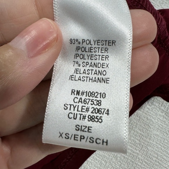 NWT Windsor chic example v neck belted slit midi dress size XS - Picture 15 of 15